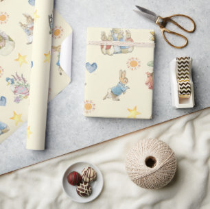 Beatrix Potter Cute Peter the Rabbit and Friends Wrapping Paper