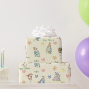 Beatrix Potter Cute Peter the Rabbit and Friends  Wrapping Paper