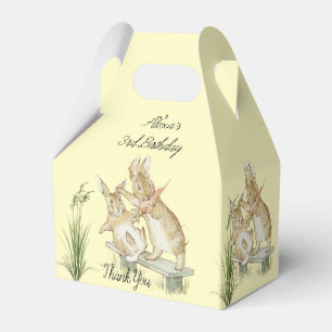 Beatrix Potter, Cute Rabbits Eating Carrots Favour Box