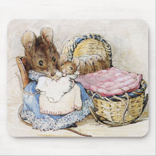 Beatrix Potter, Hunca Munca, Mother Mouse Mouse Pad