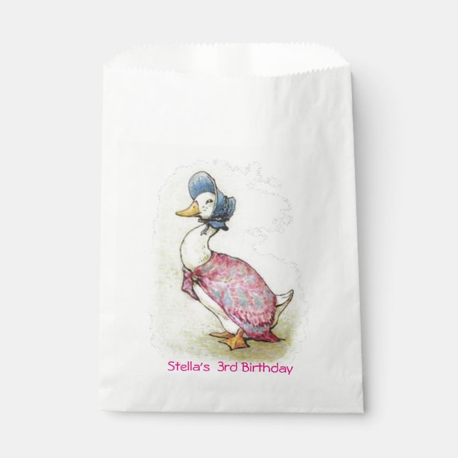 Beatrix Potter, Jemima Puddle Duck, Favour Bag (Front)