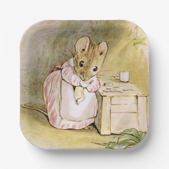 Beatrix Potter Lady Mouse Paper Plates (Front)