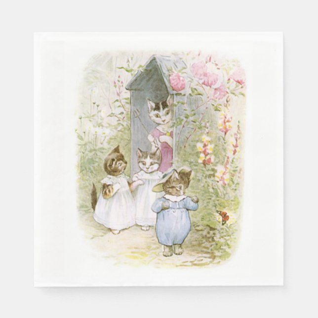 Beatrix Potter, Mittens Kitten, Napkin (Front)