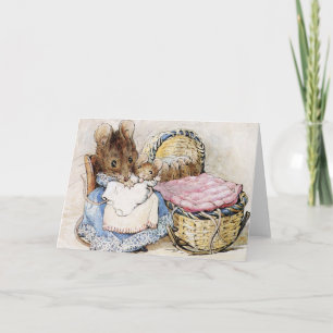 Beatrix Potter, Mother and Baby, Custom Card