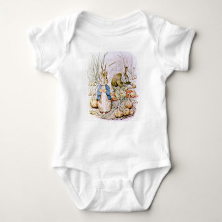Beatrix Potter. Peter and Benjamin gather onions. Baby Bodysuit