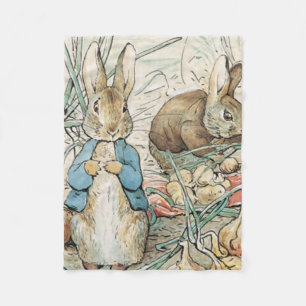 Beatrix Potter Peter Rabbit And Benjamin Bunny Fleece Blanket