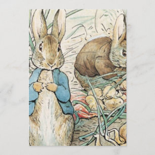 Beatrix Potter Peter Rabbit And Benjamin Bunny Invitation