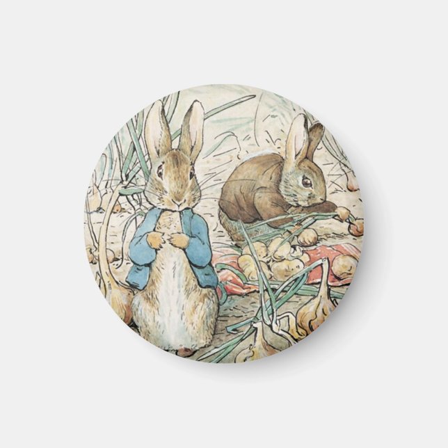 Beatrix Potter Peter Rabbit And Benjamin Bunny Magnet (Front)