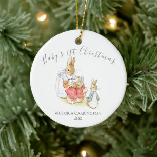 Beatrix Potter Peter Rabbit Baby’s 1st Christmas Ceramic Ornament