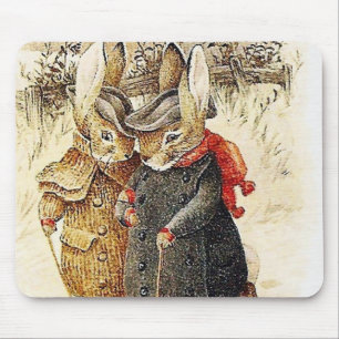 Beatrix Potter - Peter Rabbit Winter Walk Mouse Pad