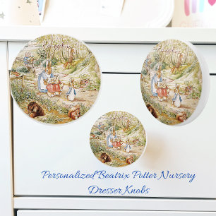 Beatrix Potter Peter the Rabbit and Friends Ceramic Knob