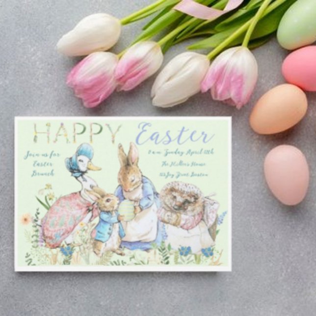 Beatrix Potter Peter the Rabbit Easter Brunch Invitation (Creator Uploaded)