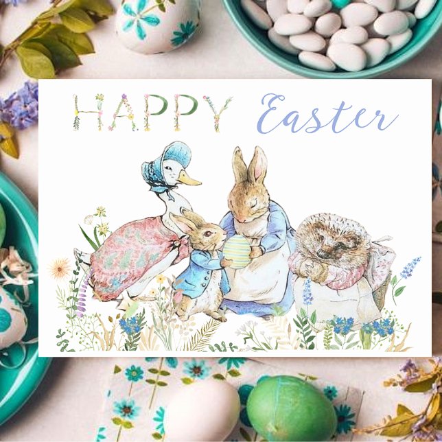 Beatrix Potter Peter the Rabbit Easter Holiday Card (Creator Uploaded)