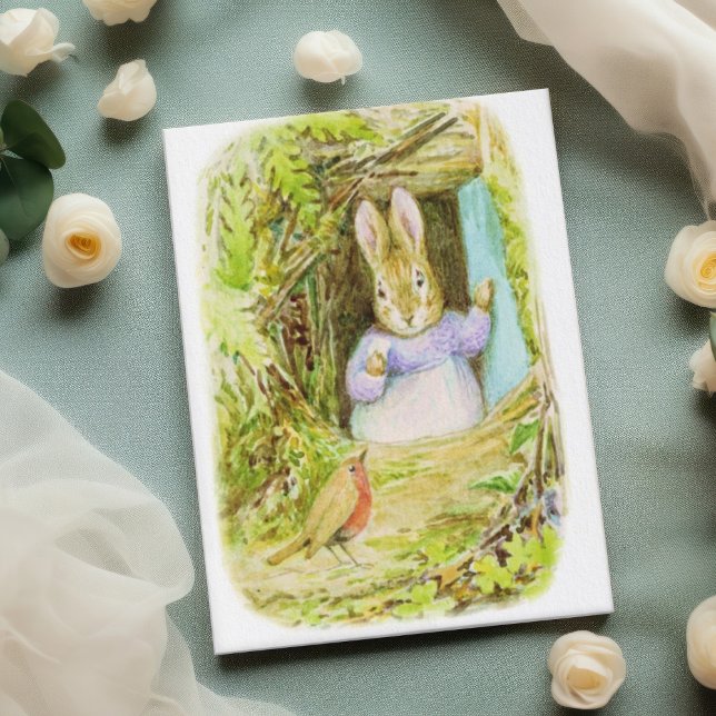 Beatrix Potter Robin Heralds the Spring  Holiday Card (Creator Uploaded)