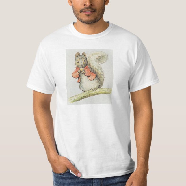 Beatrix Potter Squirrel Drawing T-Shirt (Front)