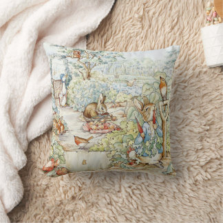 Beatrix Potter Storybook Characters Garden Cushion