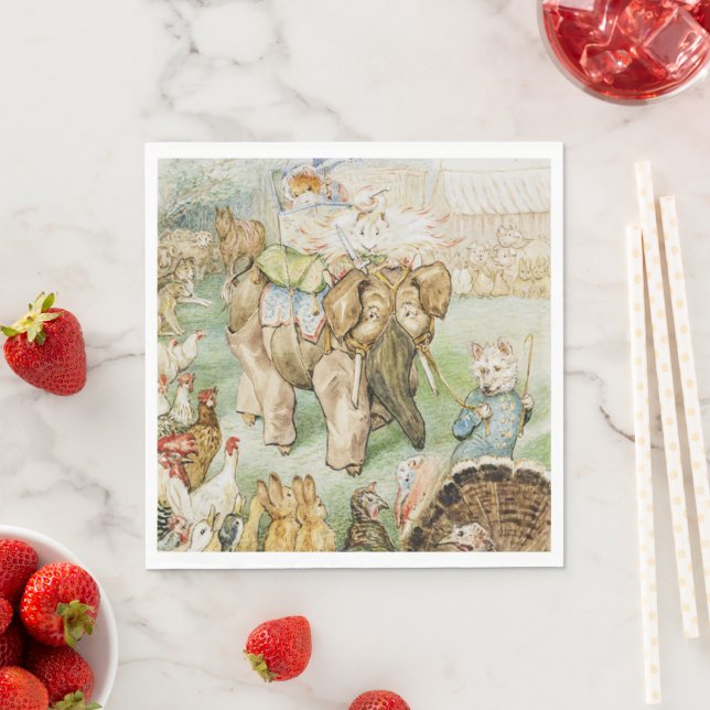 Beatrix Potter The Fairy Caravan Napkin (Insitu)