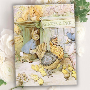 Beatrix Potter The Tale of Ginger and Pickles Postcard