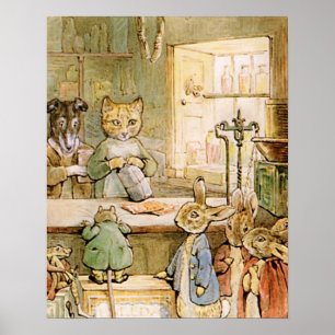 Beatrix Potter The Tale of Ginger and Pickles Poster