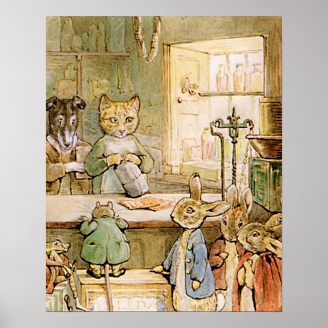 Beatrix Potter The Tale of Ginger and Pickles Poster (Front)