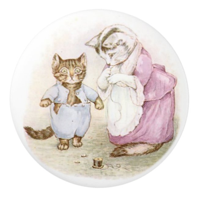 Beatrix Potter, Tom Kitten Ceramic Knob (Front)