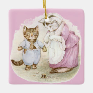 Beatrix Potter Tom Kitten Jemima Puddle Duck Ceramic Ornament