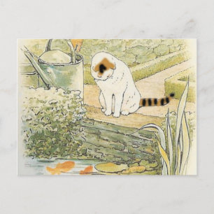 Beatrix Potter - White Cat Postcard