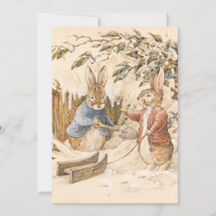 Beatrix Potter Winter Season Invitation