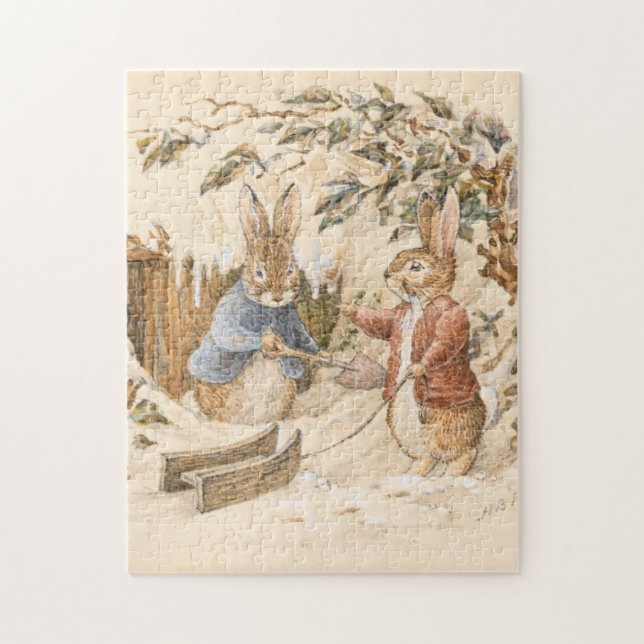 Beatrix Potter Winter Season Jigsaw Puzzle (Vertical)