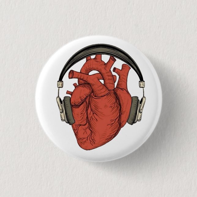 Beats of the Heart  3 Cm Round Badge (Front)