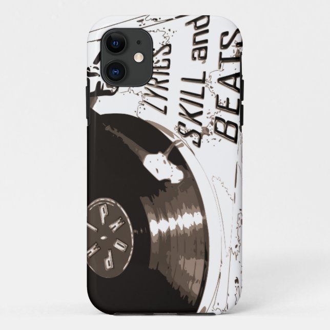 BEATS SKILL LYRICS RECORD PLAYER Case-Mate iPhone CASE (Back)