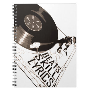 BEATS SKILL LYRICS RECORD PLAYER NOTEBOOK