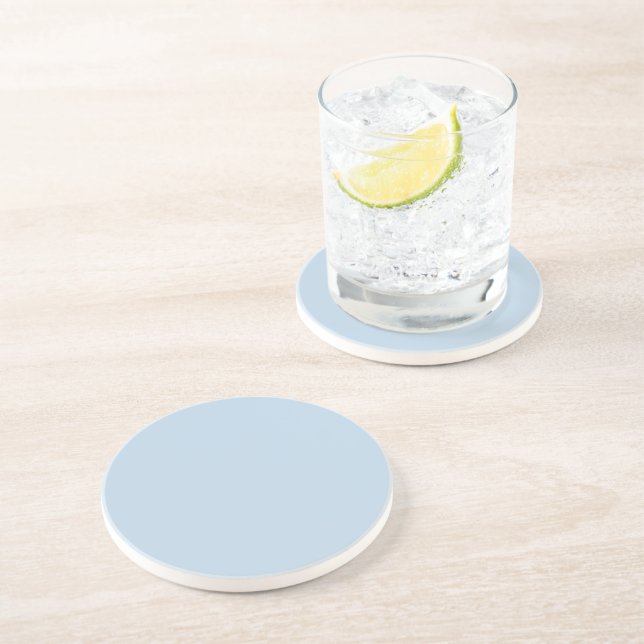 Beau blue  (solid colour)  coaster (Side)
