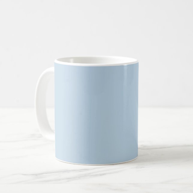 Beau blue  (solid colour) coffee mug (Front Left)