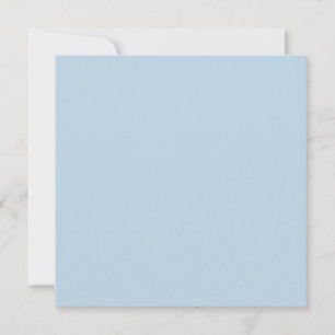 Beau blue  (solid colour)  invitation