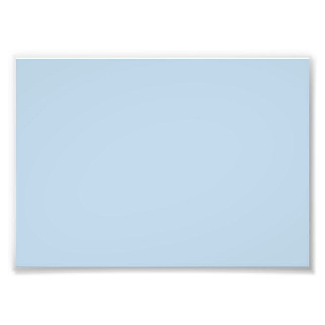 Beau blue  (solid colour)  photo print (Front)