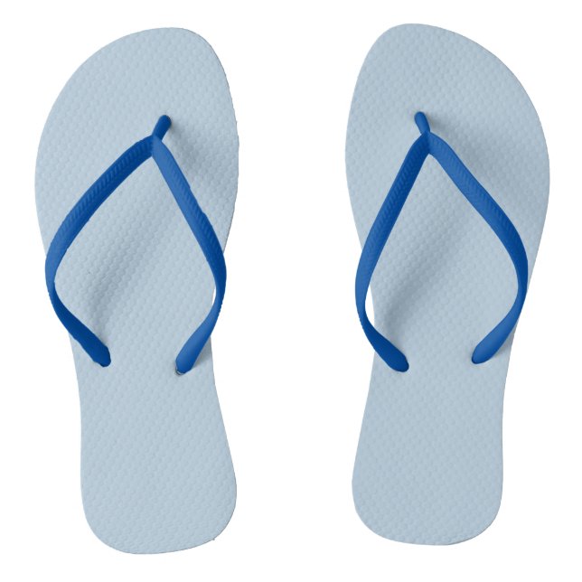 Beau blue  (solid colour)  thongs (Footbed)