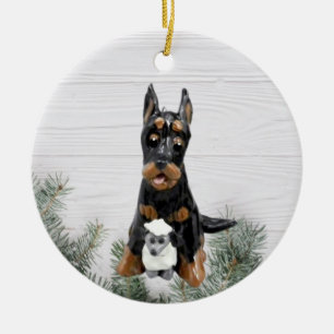 Beauceron Dog Christmas ornament