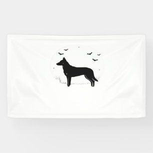 Beauceron Dog – Halloween Moon Silhouette Classic  Banner