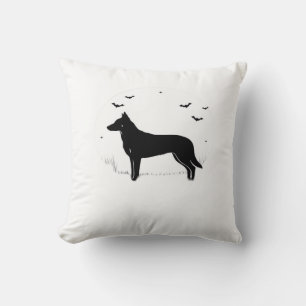 Beauceron Dog � Halloween Moon Silhouette Classic Cushion