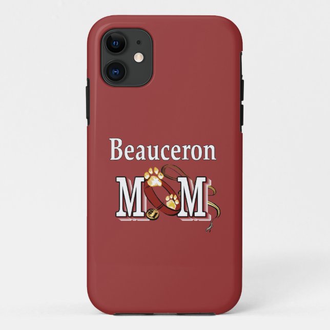 Beauceron Dog MOM Case-Mate iPhone Case (Back)