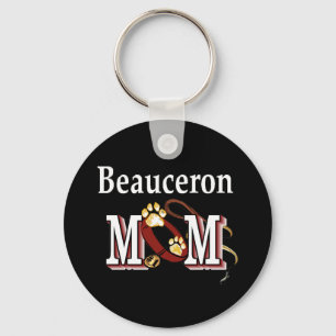 Beauceron Dog MOM Key Ring