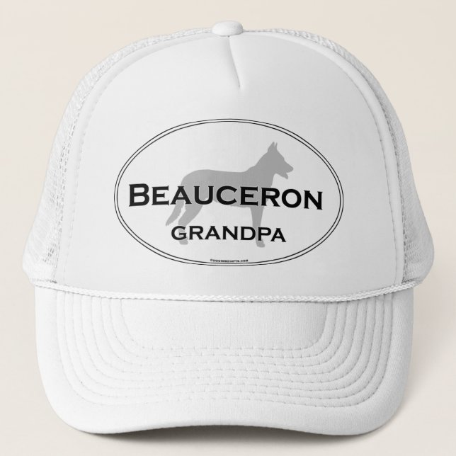Beauceron Grandpa Trucker Hat (Front)
