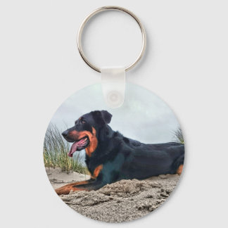 Beauceron Key Ring