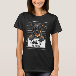 Beauceron Mugshot Guilty Dog T-Shirt