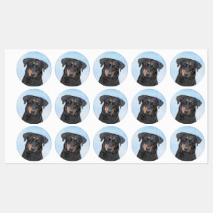 Beauceron Painting - Cute Original Dog Art