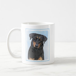 Beauceron Painting - Cute Original Dog Art Coffee Mug