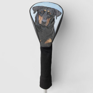 Beauceron Painting - Cute Original Dog Art Golf Head Cover