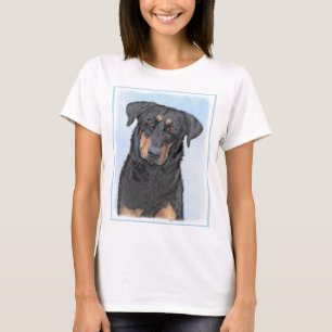 Beauceron Painting - Cute Original Dog Art T-Shirt