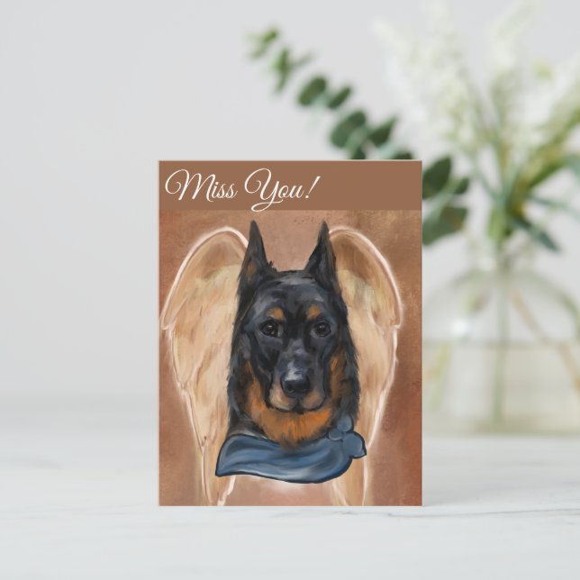 Beauceron                       postcard (Standing Front)